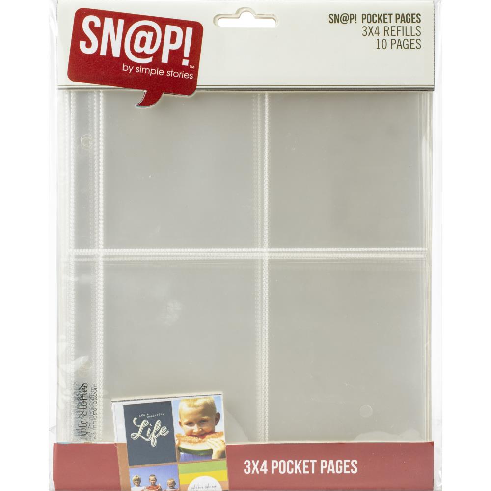 Simple Stories Sn@pPocket Pages - 3x4 Refills