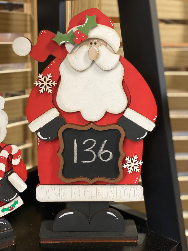 DIY Countdown Santa