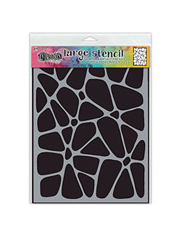 Dylusions - Stencil - Crazy Paving Large