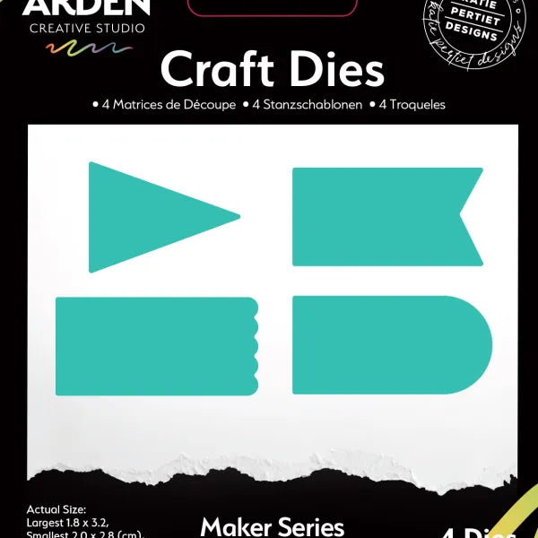 Arden Maker Maker Series Banner Shapes dies
