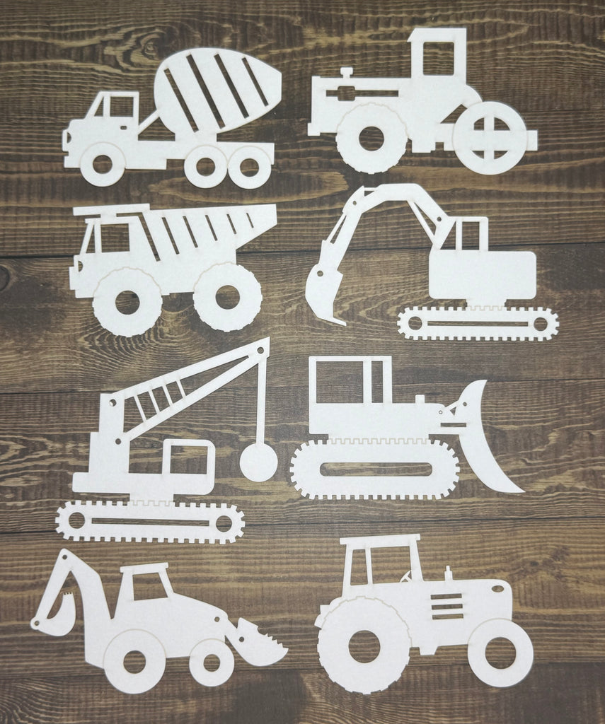 Construction Vehicles Laser Cuts