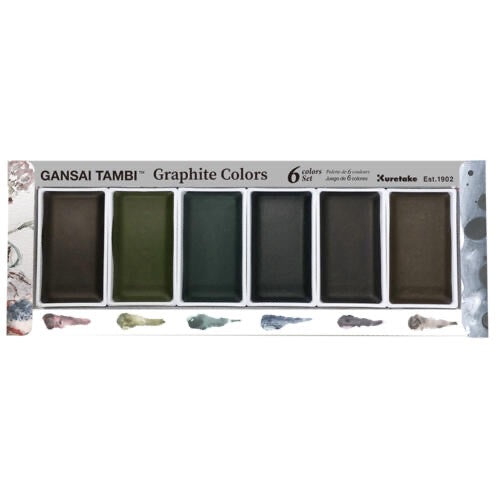 Kuretake Gansai Tambi Graphite Colors