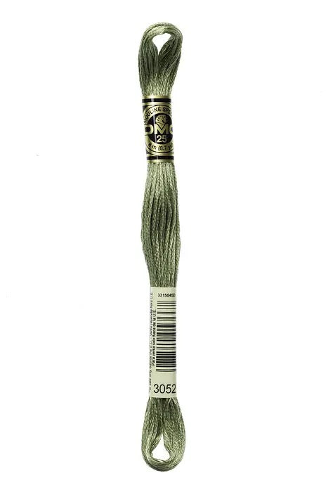 DMC Embroidery Floss - 8 strand - 3052 Silver Green