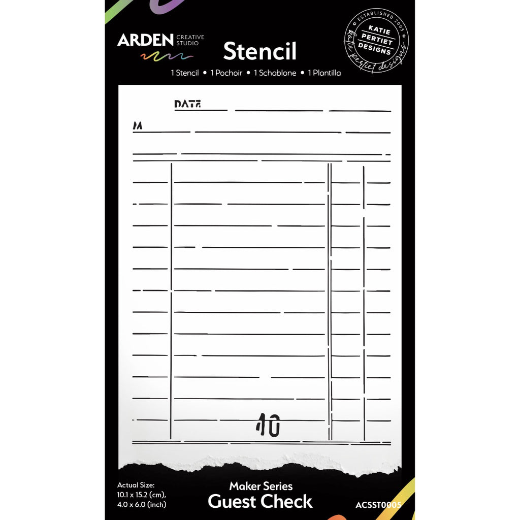 Maker Series - Guest Check Stencil