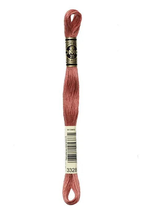 DMC Embroidery Floss - 8 strand - 3328 Amaranth
