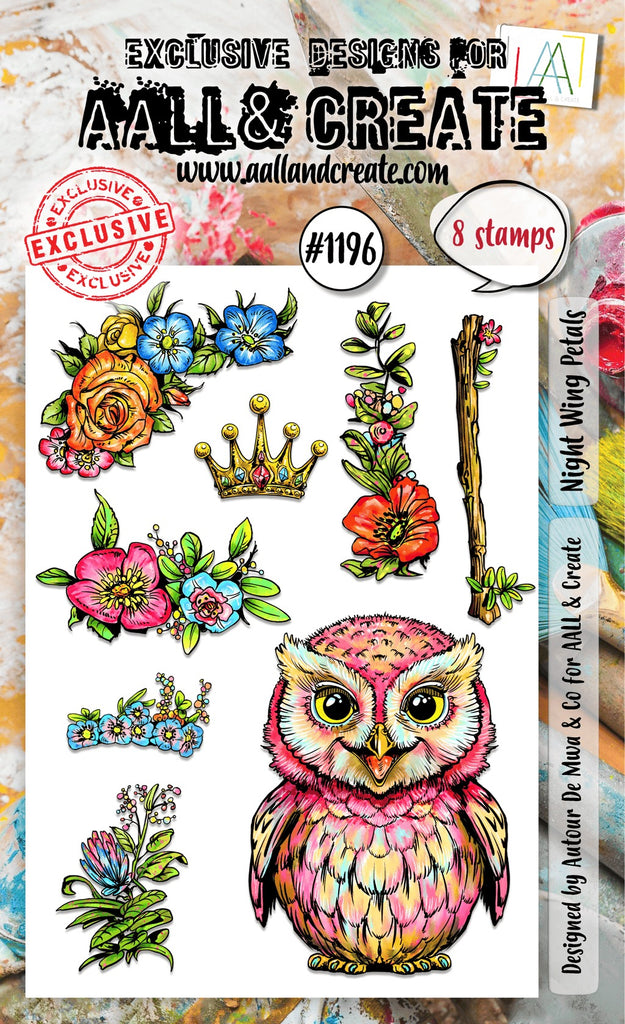 AALL & CREATE - Night Wing Petals Stamp