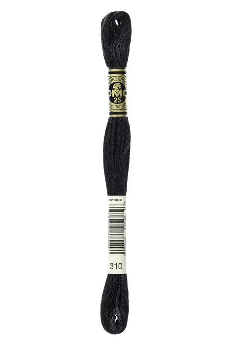 DMC Embroidery Floss - 310 Black