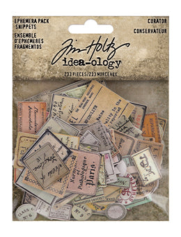 Tim Holtz Idea-ology Ephemera Snippets - Curator