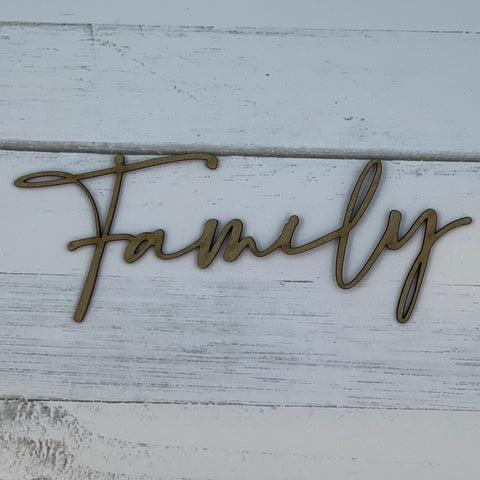 Family Chipboard Title