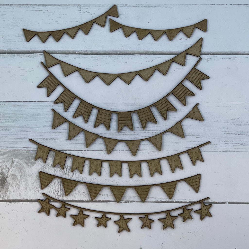 Bunting Set - Chipboard