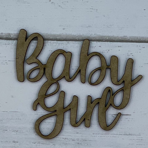 Baby Girl Chipboard Title