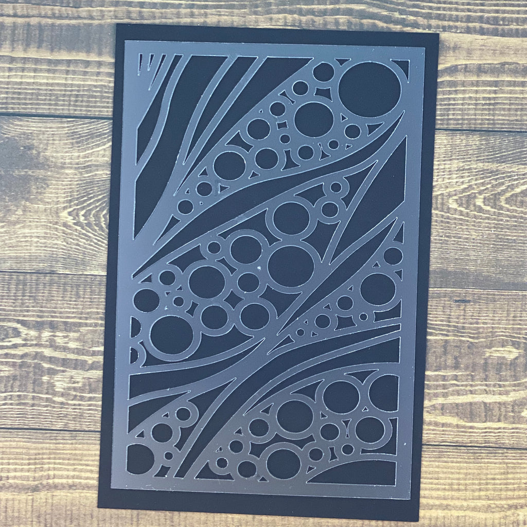 Swirls and Bubbles Stencil