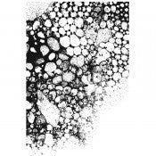 Tim Holtz - Stampers Anonymous - Bubbles with Grid Block