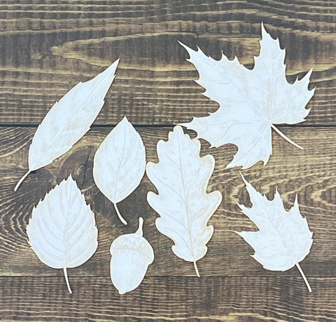Leaves Engraved with Acorns