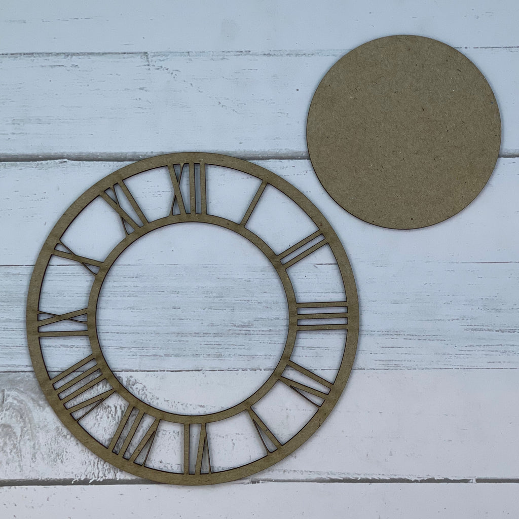 Clock face - Chipboard