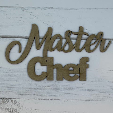 Master Chef Chipboard Title