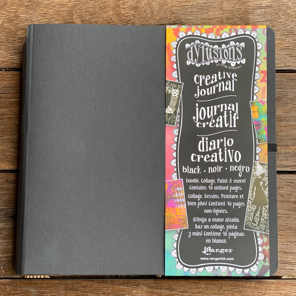 Dylusion Creative Journal Black 8 1/4" x 8 1/4" Black