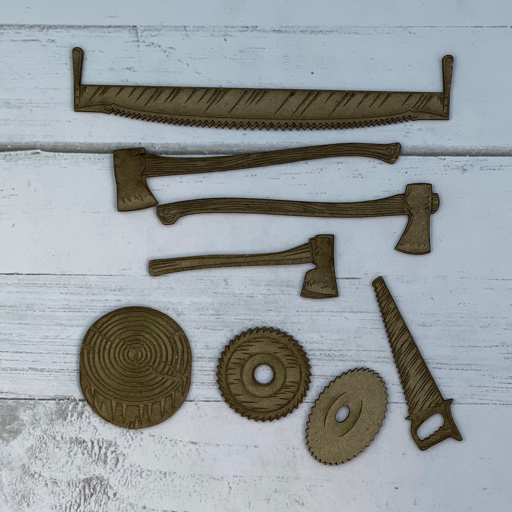 Wood Chopping and Sawing Chipboard