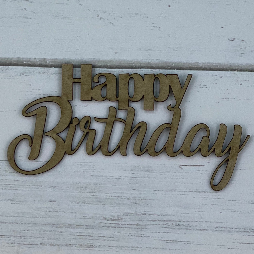 Happy Birthday Chipboard Title 2