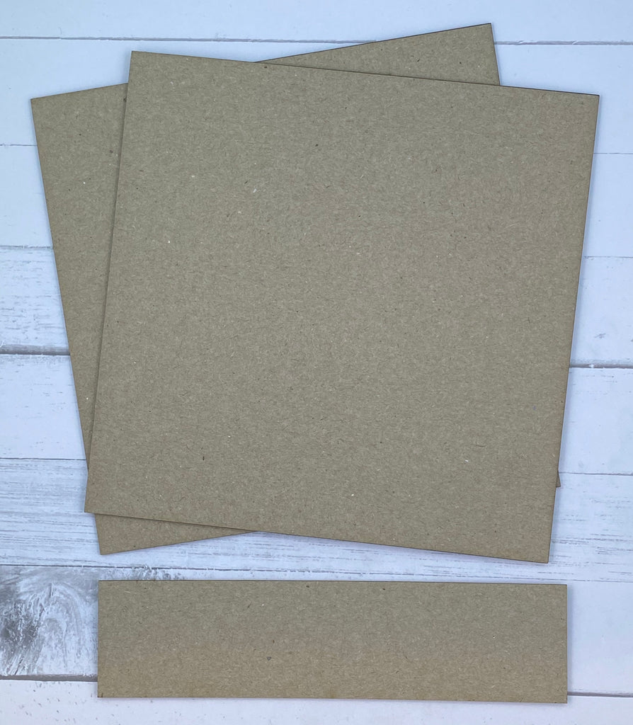 Mini Album Cover and Spine base 6" - Chipboard
