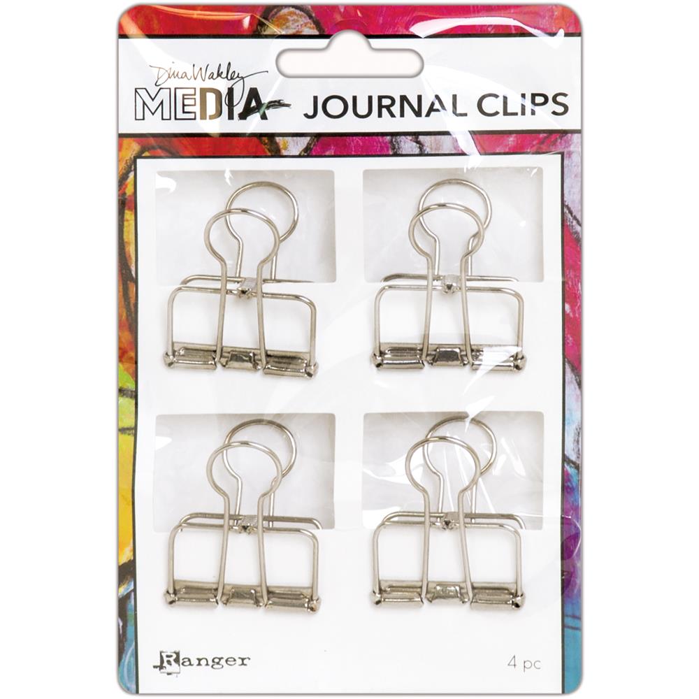 Dina Wakley Media Journal Clips 4/Pkg