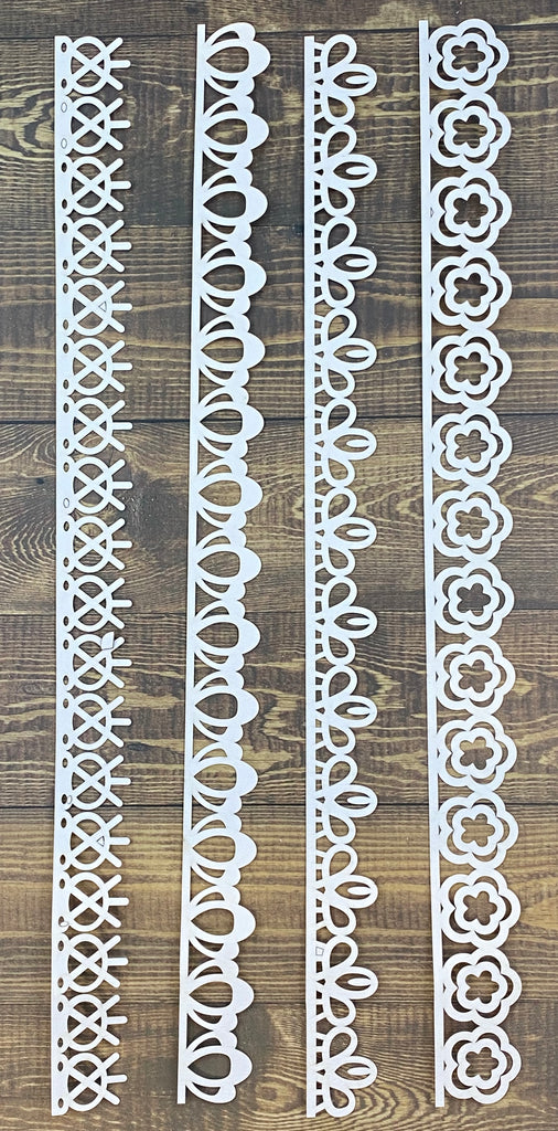 Lace Large 4pk - 270 gsm Card