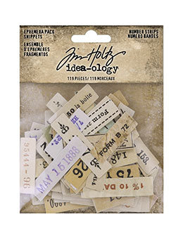 Tim Holtz Distress Idea-ology - Ephemera Snippets - Number Strips
