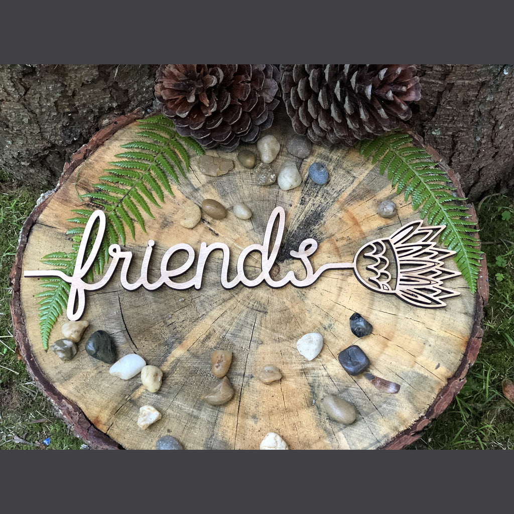Word Flowers - Friends