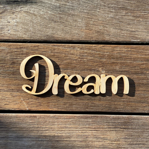 Plywood word - Dream