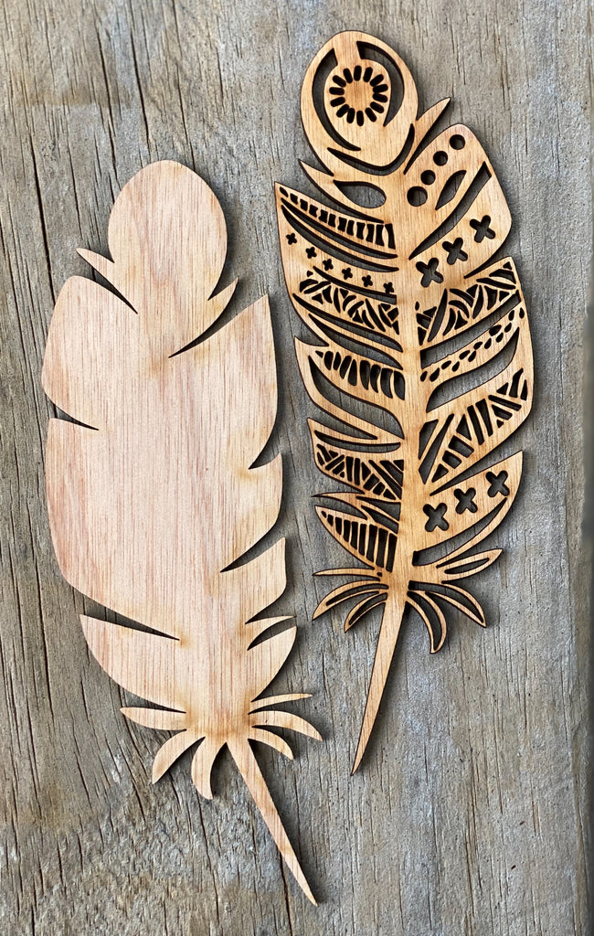 2 pack Large Feather