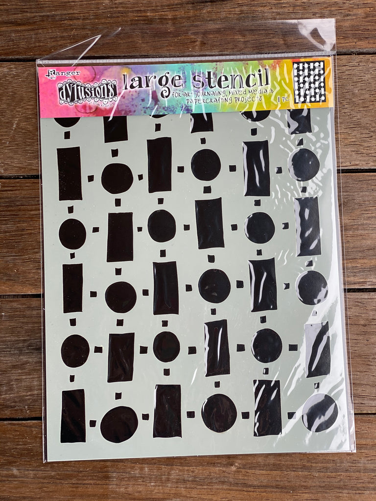 Ranger Dylusions Large Stencil - Retro