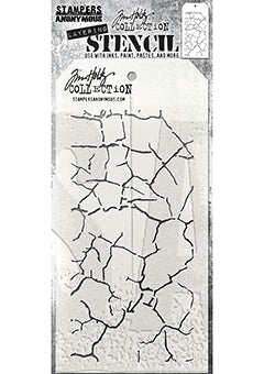 Tim Holtz Stampers Anonymous -Fractured Stencil