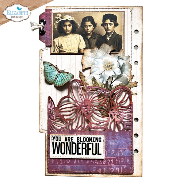 Elizabeth Crafts Design - Pocket with Flowers Die