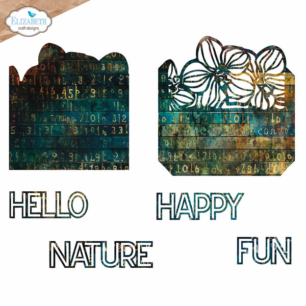 Elizabeth Crafts Design - Pocket with Flowers Die