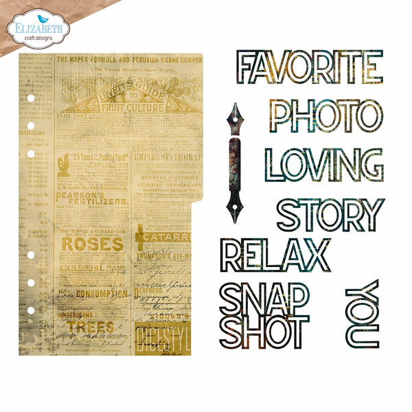 Elizabeth Crafts Design - Page with Large Tab 1