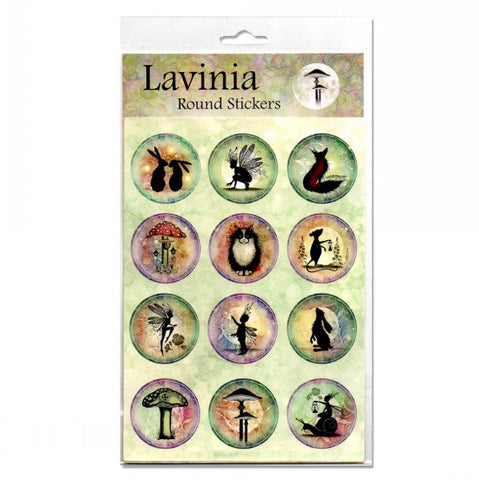Lavinia Stamps Round Stickers