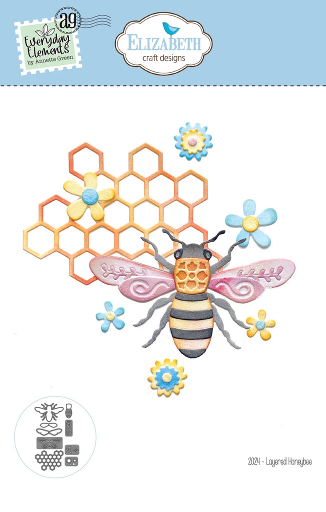 Elizabeth Craft Designs - Everyday Elements - Layered Honeybee