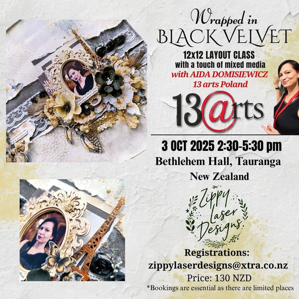 13 @rts  Creative Weekend - Wrapped in Black Velvet Class