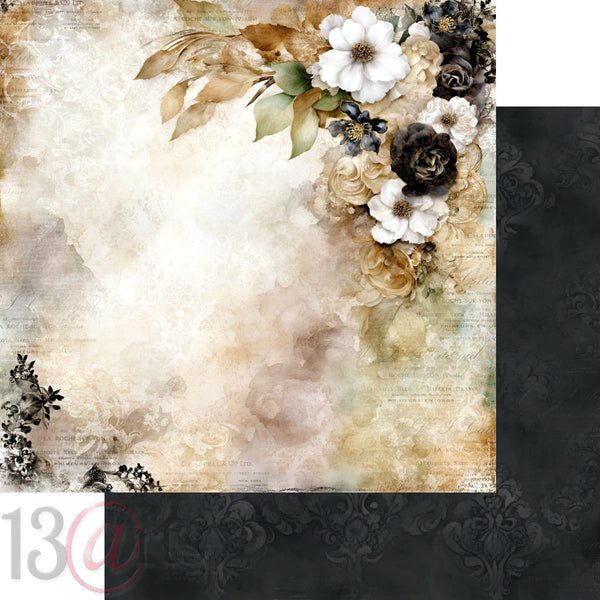 13 arts 12x12 Paper Pad - Black Velvet