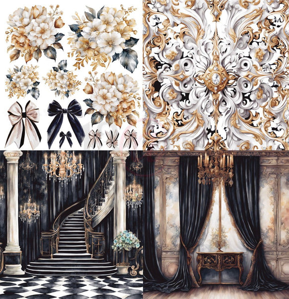 13 arts 12x12 Paper Pad - Black Velvet