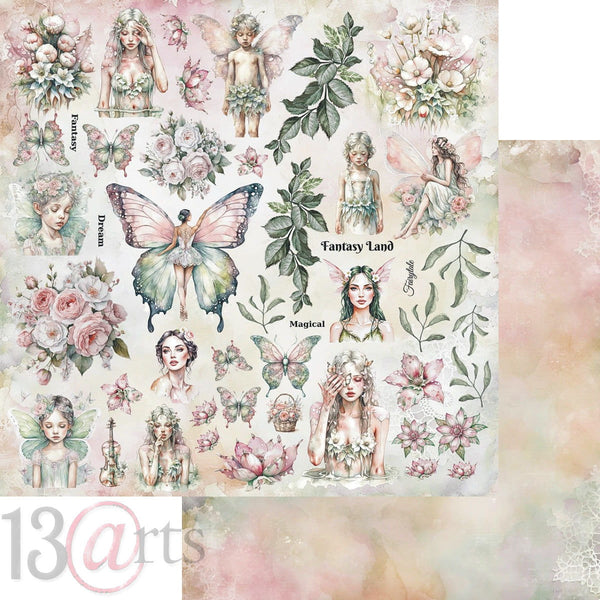 13 arts 12x12 Paper Pad - Fantasy Land