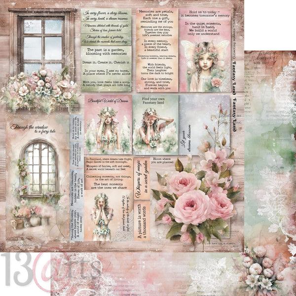 13 arts 12x12 Paper Pad - Fantasy Land