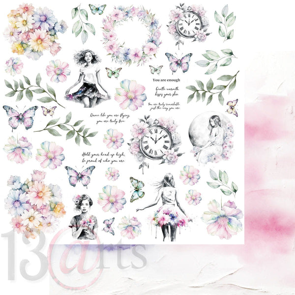 13 arts 12x12 Paper Pad - Flow with Color