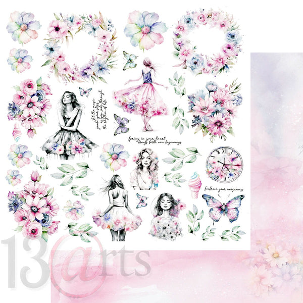 13 arts 12x12 Paper Pad - Flow with Color