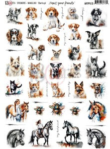 13 arts Stickers - Paint your Friends