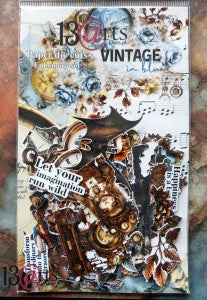 13 arts Paper Die Cuts - Vintage in Blue