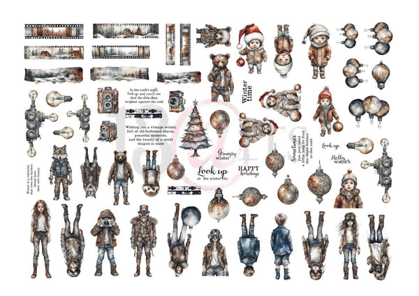 13 arts Paper Die Cuts - Grungy Winter