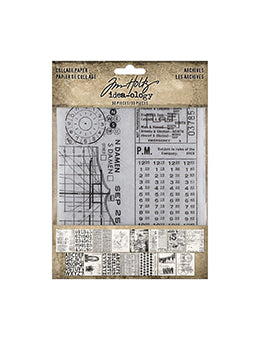 Tim Holtz Idea-ology - Collage Paper - Archives