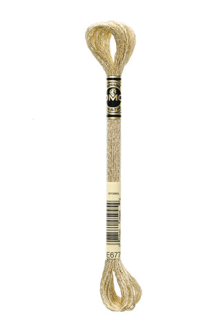 DMC Embroidery Floss Metallic Sand - E677