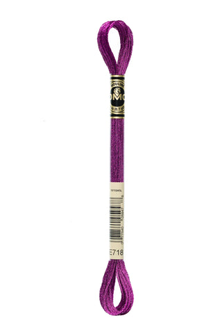 DMC Embroidery Floss Metallic Rose Magenta - E718